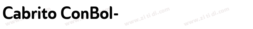 Cabrito ConBol字体转换
